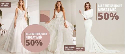 Brudekjoler | prisklasser & størrelser | prøvning Bride Fashion